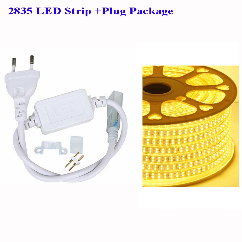 Plug + 5M 2835 Led Strip 156leds/M Waterproof High Pressure Patch Flexible Lighting 220V Double Row Light Ribbon Tape Lamp
Plug + 5M 2835 Led Strip 156leds/M Waterproof High Pressure Patch Flexible Lighting 220V Double Row Light Ribbon Tape Lamp