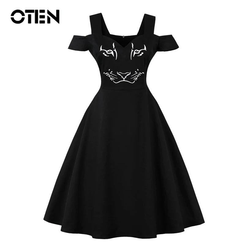 OTEN large size womens clothing Summer Cold Shoulder embroidery A Line Rockabilly Pin up Swing Skater Dress Elegant Ladies dress
OTEN large size womens clothing Summer Cold Shoulder embroidery A Line Rockabilly Pin up Swing Skater Dress Elegant Ladies dress