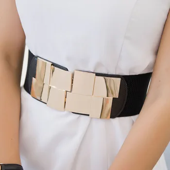 Female Wide Belt Waistband Multicolor Square Buckle Dress Decorative Belt Women's Slim Elastic Belt
Female Wide Belt Waistband Multicolor Square Buckle Dress Decorative Belt Women's Slim Elastic Belt