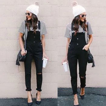 2018 Autumn Winter Women Denim Overalls Black Denim Jumpsuit Ripped Holes Jeans Sleeveless Jumpsuits Hollow Out Slim Rompers
2018 Autumn Winter Women Denim Overalls Black Denim Jumpsuit Ripped Holes Jeans Sleeveless Jumpsuits Hollow Out Slim Rompers