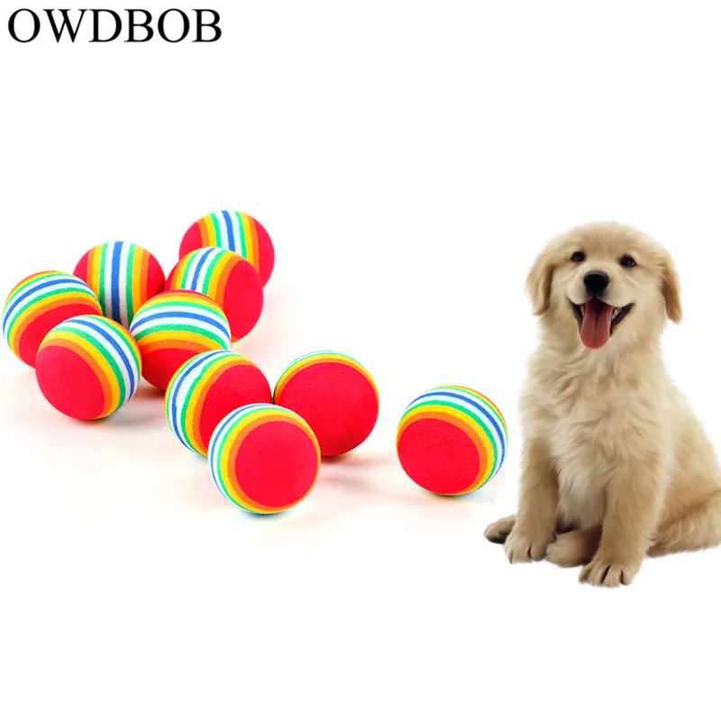 OWDBOB 10pc/set Pets Dogs Rainbow Play Ball Cat Small Dog Puppy Chew Ball Dog Molar Chew Toy Ball Pet Interactive Training Toys
OWDBOB 10pc/set Pets Dogs Rainbow Play Ball Cat Small Dog Puppy Chew Ball Dog Molar Chew Toy Ball Pet Interactive Training Toys