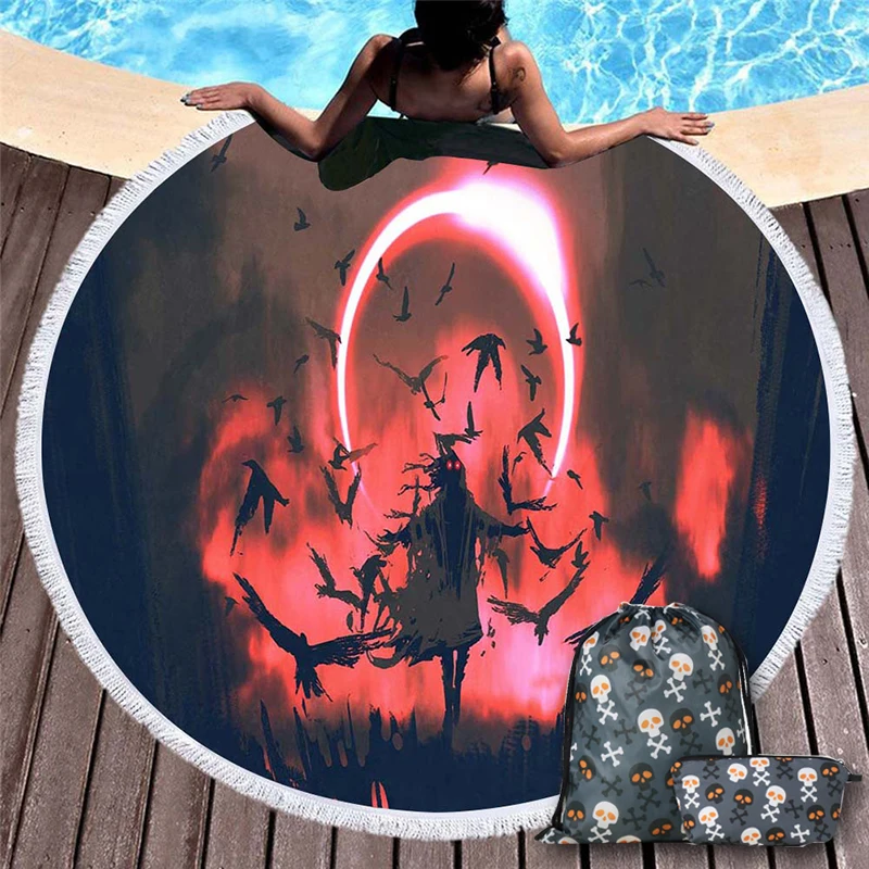 3d Science Fiction Movie Round Beach Towel with Sugar Skull Backpack Mandala Cartoon Soft Beach Towel for Bedroom Decoration
3d Science Fiction Movie Round Beach Towel with Sugar Skull Backpack Mandala Cartoon Soft Beach Towel for Bedroom Decoration