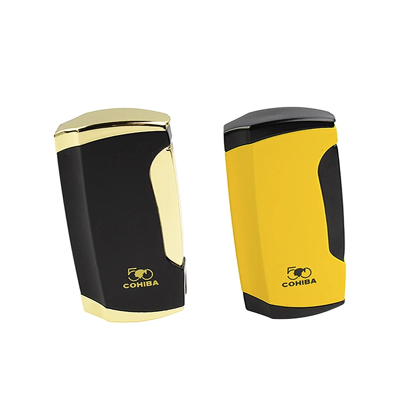 COHIBA зажигалка для сигарет с двойным фонариком JET FLAME Зажигалка газ бутан