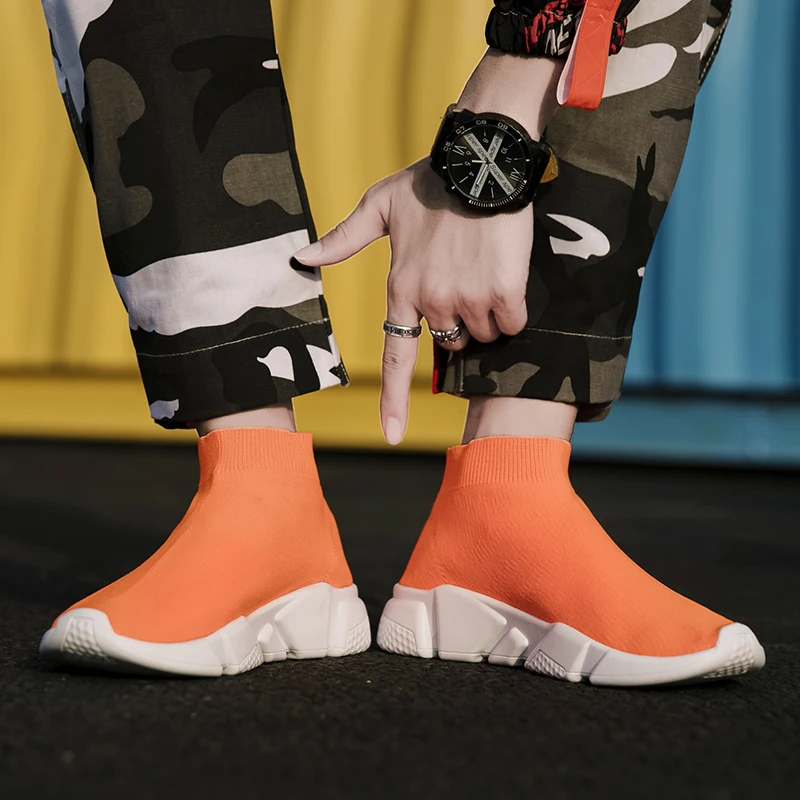 2019 New Trend Sock Shoes Men Slip On Couple Sneakers Size 46 Unisex Casual Shoes Man High Top Flats Stretch Socks Walking Shoe
2019 New Trend Sock Shoes Men Slip On Couple Sneakers Size 46 Unisex Casual Shoes Man High Top Flats Stretch Socks Walking Shoe