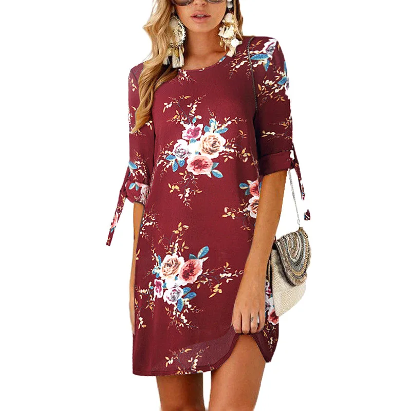 1 Pcs Women Lady Dress Mid Sleeve Round Collar Printing Fashion for Summer Beach QL Sale
1 Pcs Women Lady Dress Mid Sleeve Round Collar Printing Fashion for Summer Beach QL Sale