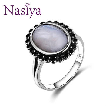 Nasiya 2019 New Gemstones Rings For Women 10x14MM Big Oval Natural Moonstones 925 Silver Jewelry Weeding Anniversary Party Gifts
Nasiya 2019 New Gemstones Rings For Women 10x14MM Big Oval Natural Moonstones 925 Silver Jewelry Weeding Anniversary Party Gifts
