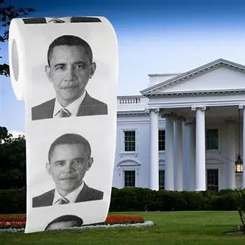 

President Barack Obama Toilet Paper Roll ~ Party Gag Gift Prank Humor Fun Joke