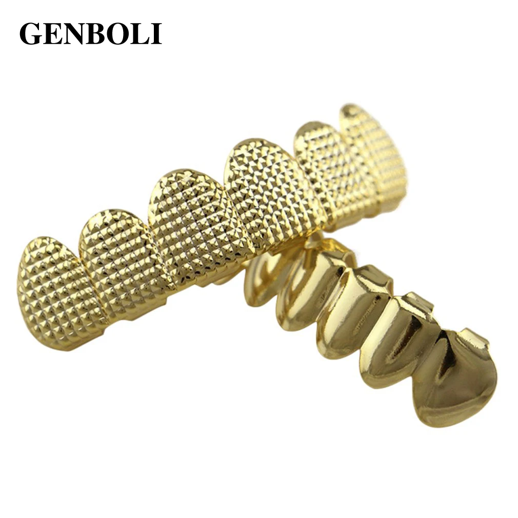 Hip Hop Gold Teeth Top&Bottom Teeth Dental Teeth Caps Mouth Halloween Party Body Jewelry LD0010
Hip Hop Gold Teeth Top&Bottom Teeth Dental Teeth Caps Mouth Halloween Party Body Jewelry LD0010