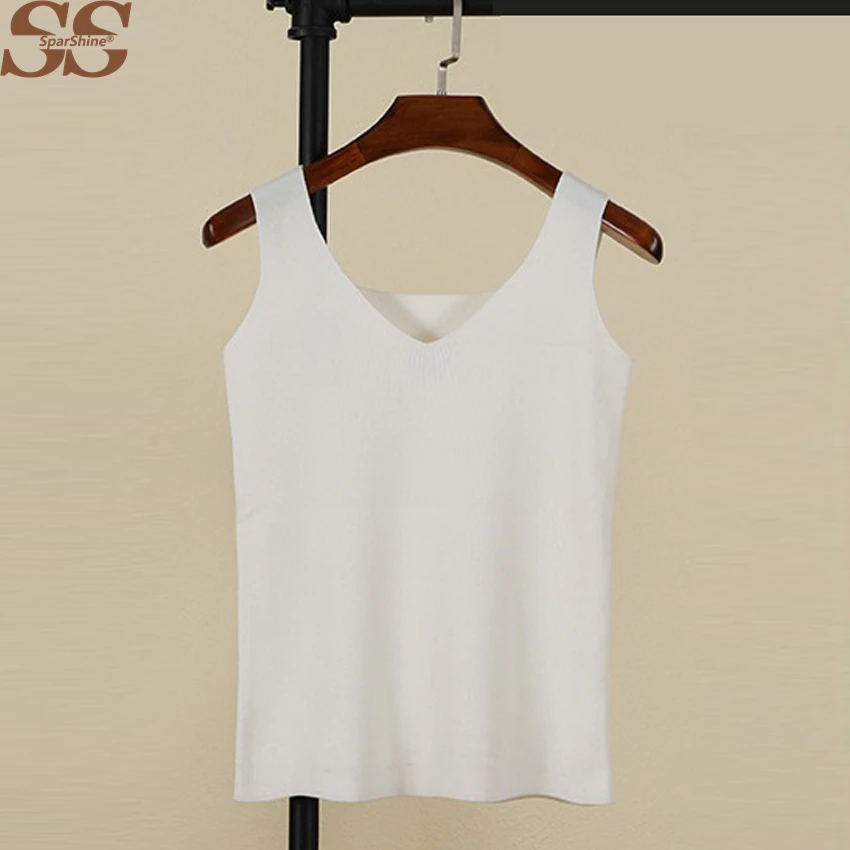 2018 Women Tanks Ice Silk V-neck Off Shoulder Sleeve White Tops Ropa Mujer Verano Camiseta Tirantes Debardeur Homme Sans Manche
2018 Women Tanks Ice Silk V-neck Off Shoulder Sleeve White Tops Ropa Mujer Verano Camiseta Tirantes Debardeur Homme Sans Manche