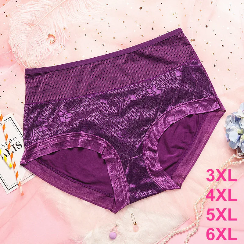 Super Big Size Jacquard Modal Panties Women's Underwear Plus Size Briefs Knickers Soft Lace Viscose Panties 4XL 5XL 6XL
Super Big Size Jacquard Modal Panties Women's Underwear Plus Size Briefs Knickers Soft Lace Viscose Panties 4XL 5XL 6XL