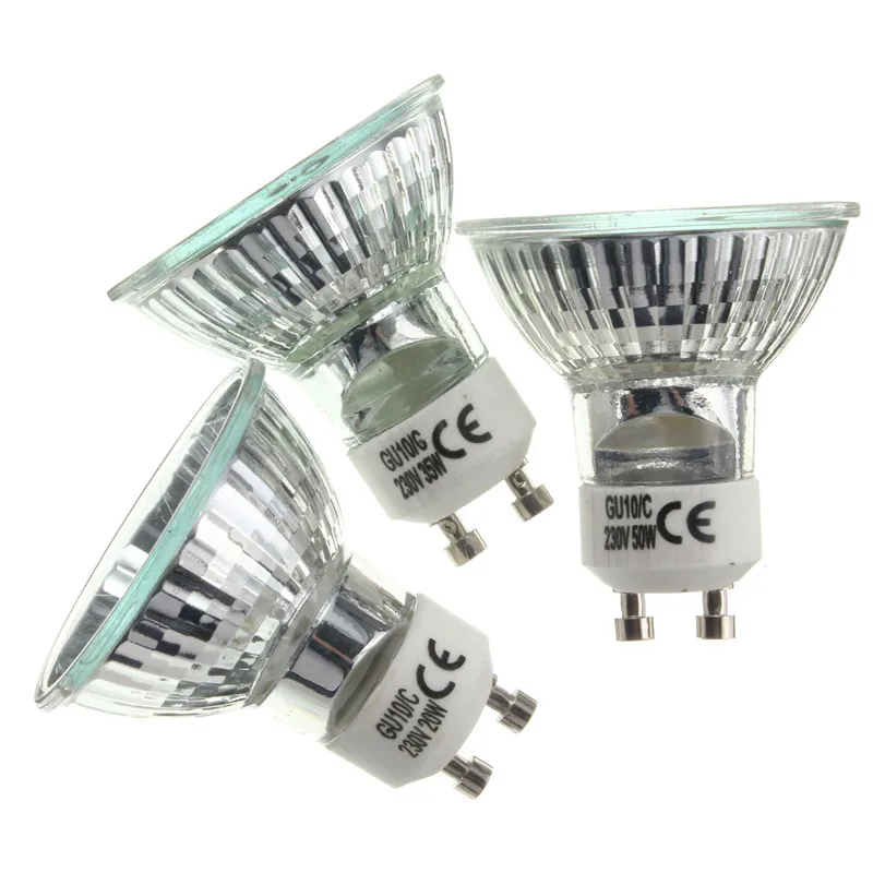 1PCS Halogen Spot Light Bulb GU10 AC220-240V 20W/35W/50W Lamp Bulb High Bright 2800K Warm White Home Clear Quartz Bulb Lighting
1PCS Halogen Spot Light Bulb GU10 AC220-240V 20W/35W/50W Lamp Bulb High Bright 2800K Warm White Home Clear Quartz Bulb Lighting