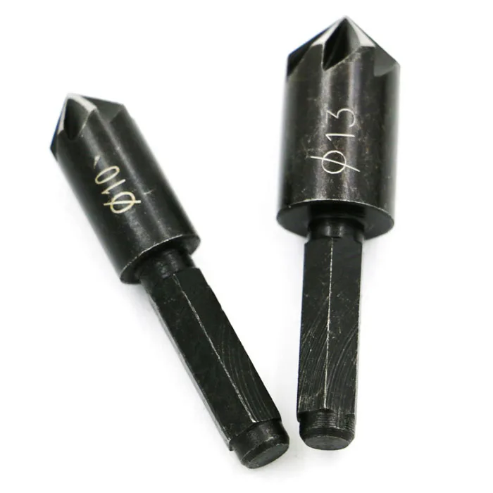 2Pcs/Set HCS 7 Flute Sink Chamfer Cutter Countersink Drill Bit Cutting wood soft metal plastic Tool Set 1/4 inch Hex Shank
2Pcs/Set HCS 7 Flute Sink Chamfer Cutter Countersink Drill Bit Cutting wood soft metal plastic Tool Set 1/4 inch Hex Shank