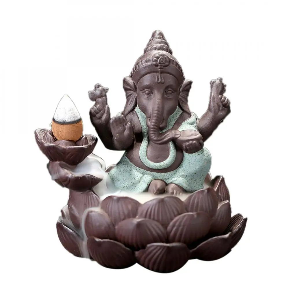 2019 Ceramic Elephant God Smoke Waterfall Back Flow Censer Ganesha Buddhist Home Decor Incense Burner Lotus Buddha Decoration
2019 Ceramic Elephant God Smoke Waterfall Back Flow Censer Ganesha Buddhist Home Decor Incense Burner Lotus Buddha Decoration