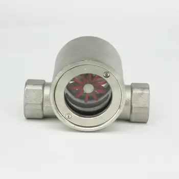 3/8" BSP Female SS304 Stainless Steel Window Glass Sight Flow Indicator With Impeller 2.5 Mpa
3/8" BSP Female SS304 Stainless Steel Window Glass Sight Flow Indicator With Impeller 2.5 Mpa