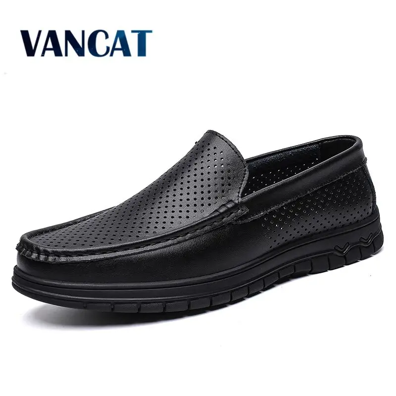 Vancat Fashion Genuine Leather Men's Shoes Casual Big Size 39-46 Holes Loafer Design Driving Men Flat Footwear Handmade Shoes
Vancat Fashion Genuine Leather Men's Shoes Casual Big Size 39-46 Holes Loafer Design Driving Men Flat Footwear Handmade Shoes