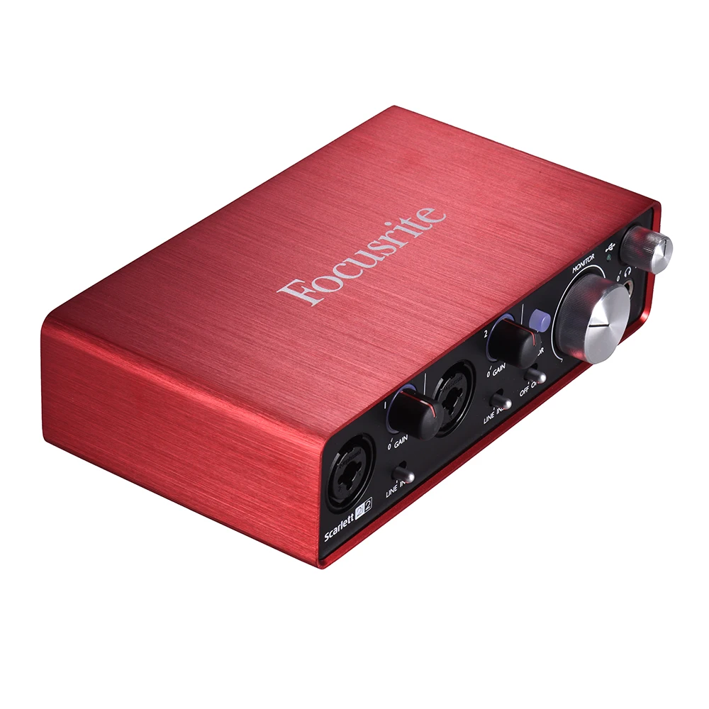 Focusrite Scarlett 2i2 2nd Generation 2-in/ 2-out USB Audio Interface Sound Card 24bit/192kHz with USB Cable
Focusrite Scarlett 2i2 2nd Generation 2-in/ 2-out USB Audio Interface Sound Card 24bit/192kHz with USB Cable
