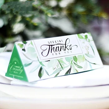 50pcs sweet green forest style leaf leaves Candy Boxes Wedding Favors chocolate gift Box special thanks for guest
50pcs sweet green forest style leaf leaves Candy Boxes Wedding Favors chocolate gift Box special thanks for guest