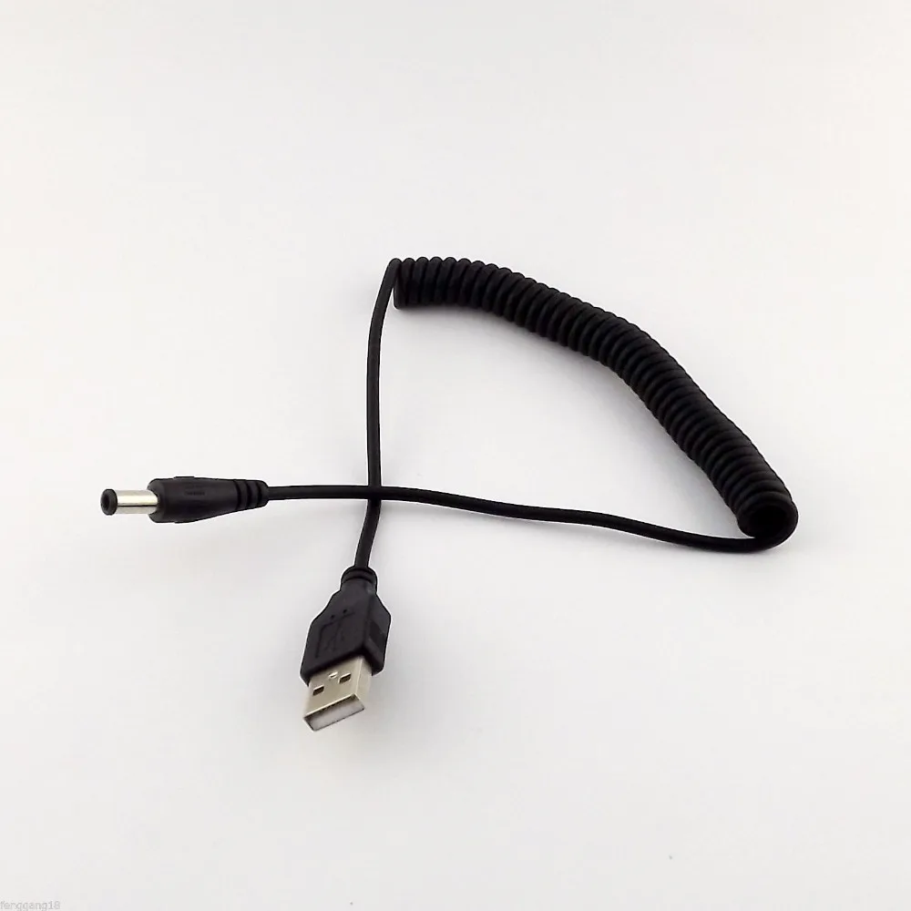10pcs USB 2.0 Male to DC Power 5.0 x 3.0mm Male Coiled Spiral Connector Adapter Cable 1.5m
10pcs USB 2.0 Male to DC Power 5.0 x 3.0mm Male Coiled Spiral Connector Adapter Cable 1.5m
