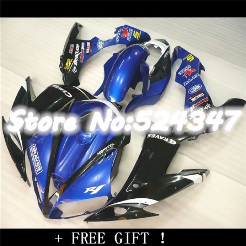 Комплект для литья под давлением для YAMAHA YZFR1 04 05 06 YZF R1 2004 2005 2006 YZF1000 ABS синий черный комплект обтекателей
Комплект для литья под давлением для YAMAHA YZFR1 04 05 06 YZF R1 2004 2005 2006 YZF1000 ABS синий черный комплект обтекателей