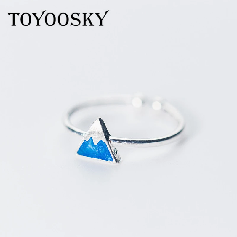 925 Sterling Silver Open Ring Blue Triangle Iceberg Shape Rings for Women Lovely Girl Valentine Gift Fashion Jewelry
925 Sterling Silver Open Ring Blue Triangle Iceberg Shape Rings for Women Lovely Girl Valentine Gift Fashion Jewelry