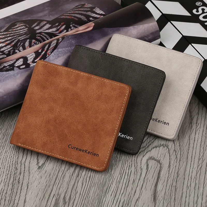 Durable Matte Leather Male Short Slim Wallets Vintage Men Purse Small Carteira masculina Bifold bolso mujer Casual Male Money
Durable Matte Leather Male Short Slim Wallets Vintage Men Purse Small Carteira masculina Bifold bolso mujer Casual Male Money