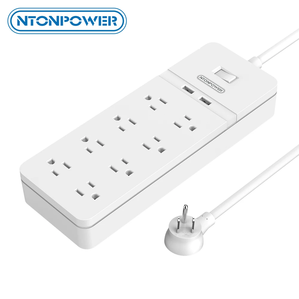NTONPOWER Smart Power Strip with 8 AC 2 USB Surge Protector US Plug Extension Socket with 1.5M Power Cord for home office
NTONPOWER Smart Power Strip with 8 AC 2 USB Surge Protector US Plug Extension Socket with 1.5M Power Cord for home office