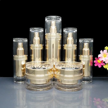 10pcs/lot 20/35/55g Gold Acrylic 30/50/120ml Sprayer Atomizer Bottle Lotion/Emulsion Press Pump Container Clear Empty Cream Jar
10pcs/lot 20/35/55g Gold Acrylic 30/50/120ml Sprayer Atomizer Bottle Lotion/Emulsion Press Pump Container Clear Empty Cream Jar