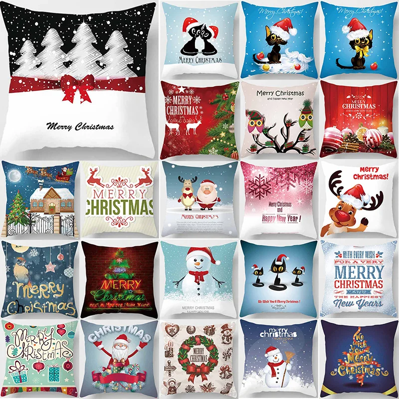 Hot sale merry christmas pillow case square Pillow cases new year cartoon pillow covers size 45*45cm
Hot sale merry christmas pillow case square Pillow cases new year cartoon pillow covers size 45*45cm