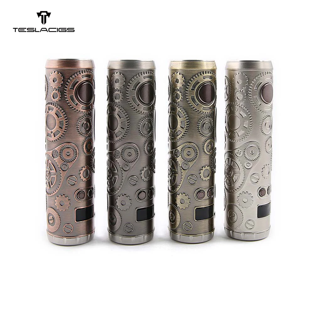 Original Tesla Punk 86W Mech Mod Teslacigs Punk 86W Mod Powered By 18650 Battery Punk Style Vape Vaporizer VS Vgod Mech Mod
Original Tesla Punk 86W Mech Mod Teslacigs Punk 86W Mod Powered By 18650 Battery Punk Style Vape Vaporizer VS Vgod Mech Mod