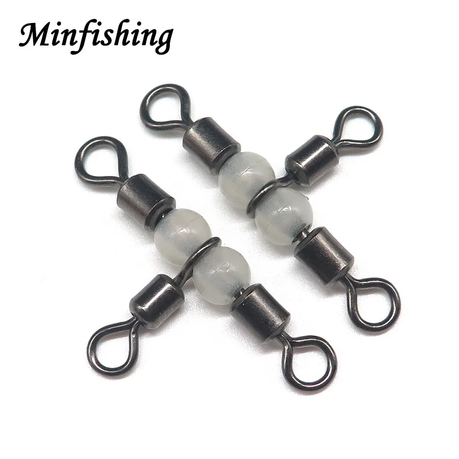 Minfishing 10pcs 3 way luminous Swivels Rolling Swivel Ball Bearing Swivel with Solid Rings Sea Boat Fishing Tools
Minfishing 10pcs 3 way luminous Swivels Rolling Swivel Ball Bearing Swivel with Solid Rings Sea Boat Fishing Tools