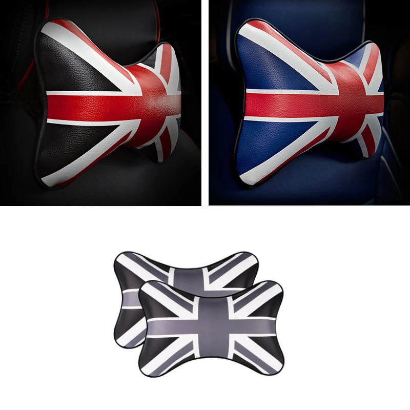 2pcs Car Union Jack Joint PU Cotton Headrest Neck Pillow Auto Seat Back For BMW MINI R56 Cooper One S JCW Countryman Accessories
2pcs Car Union Jack Joint PU Cotton Headrest Neck Pillow Auto Seat Back For BMW MINI R56 Cooper One S JCW Countryman Accessories