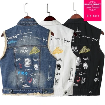 2019 spring autumn new fashion back print woemn denim vests casual style hole white cotton female cowboy coats tops gx1000
2019 spring autumn new fashion back print woemn denim vests casual style hole white cotton female cowboy coats tops gx1000