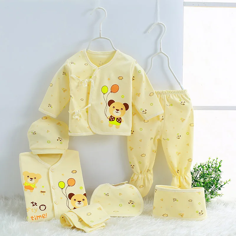 Hot sale 7 sets of newborn clothing brand baby clothes 0-3M infant tops Pants Hat, belt, scarfsuit 7pcs cotton underwear
Hot sale 7 sets of newborn clothing brand baby clothes 0-3M infant tops Pants Hat, belt, scarfsuit 7pcs cotton underwear