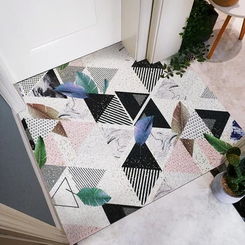 PVC Silk Loop Dust-proof Printed Rug Modern Geometry Flower Printed Outdoor Doormat Shoes Scraper for Bathroom Area Rugs Carpet
PVC Silk Loop Dust-proof Printed Rug Modern Geometry Flower Printed Outdoor Doormat Shoes Scraper for Bathroom Area Rugs Carpet