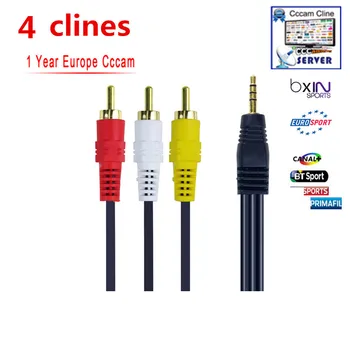 Av-cabel 1 Year or 6 months CCcams CLINES for Satellite Receiver BT Sport Mediaset Clines Movistar WIFI FULL HD DVB-S2 Support
Av-cabel 1 Year or 6 months CCcams CLINES for Satellite Receiver BT Sport Mediaset Clines Movistar WIFI FULL HD DVB-S2 Support
