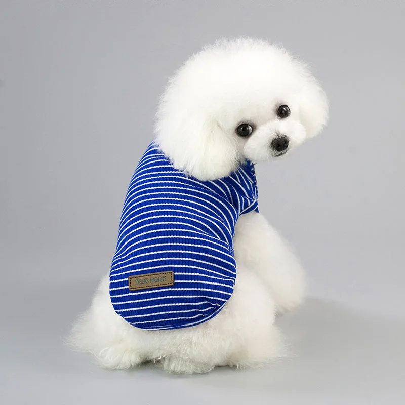 2019 Fashion Pet Clothes Puppy Dog Vest Spring and Summer Striped T-Shirt Cotton Top Shirt for Small Dogs Chihuahua Pug Apparel
2019 Fashion Pet Clothes Puppy Dog Vest Spring and Summer Striped T-Shirt Cotton Top Shirt for Small Dogs Chihuahua Pug Apparel