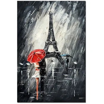Hand Painted Modern Abstract Oil Painting on Canvas for Home Handmade Wall Art Decor Oil painting Paris Romance Couple Picture
Hand Painted Modern Abstract Oil Painting on Canvas for Home Handmade Wall Art Decor Oil painting Paris Romance Couple Picture