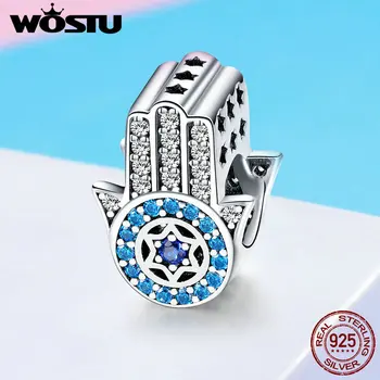 WOSTU 2019 Hot Trendy 925 Sterling Silver Vintage Hand Of Fatima Hamsa Charm fit Original DIY Bead Bracelet Jewelry Gift FIC721
WOSTU 2019 Hot Trendy 925 Sterling Silver Vintage Hand Of Fatima Hamsa Charm fit Original DIY Bead Bracelet Jewelry Gift FIC721
