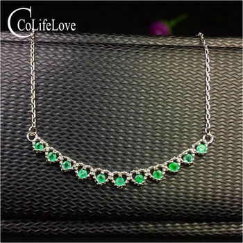 Elegant emerald necklace for wedding 11pcs 2mm natural emerald silver necklace 925 sterling silver emerald jewelry gift for girl
Elegant emerald necklace for wedding 11pcs 2mm natural emerald silver necklace 925 sterling silver emerald jewelry gift for girl