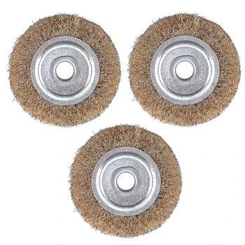 3pcs/lot 100mm Coppering Steel Wire Polishing Brush Wheels Set with 16mm Hole and Parallel Shape for Polished Derusting
3pcs/lot 100mm Coppering Steel Wire Polishing Brush Wheels Set with 16mm Hole and Parallel Shape for Polished Derusting