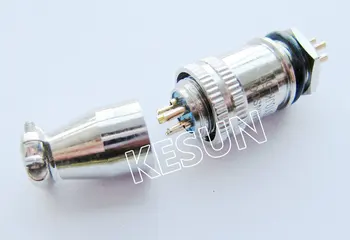 10pair XS10-5 XS10 5Pin Male&Female mic circular connector XS10 Aviation plug interface XS10JK-5P/Y 
10pair XS10-5 XS10 5Pin Male&Female mic circular connector XS10 Aviation plug interface XS10JK-5P/Y