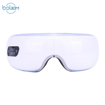 BOLIKIM Electric Air Pressure Eye Massager With Mp3 Vibration Magnetic Heating Therapy Massage Device.Myopia Care Glasses