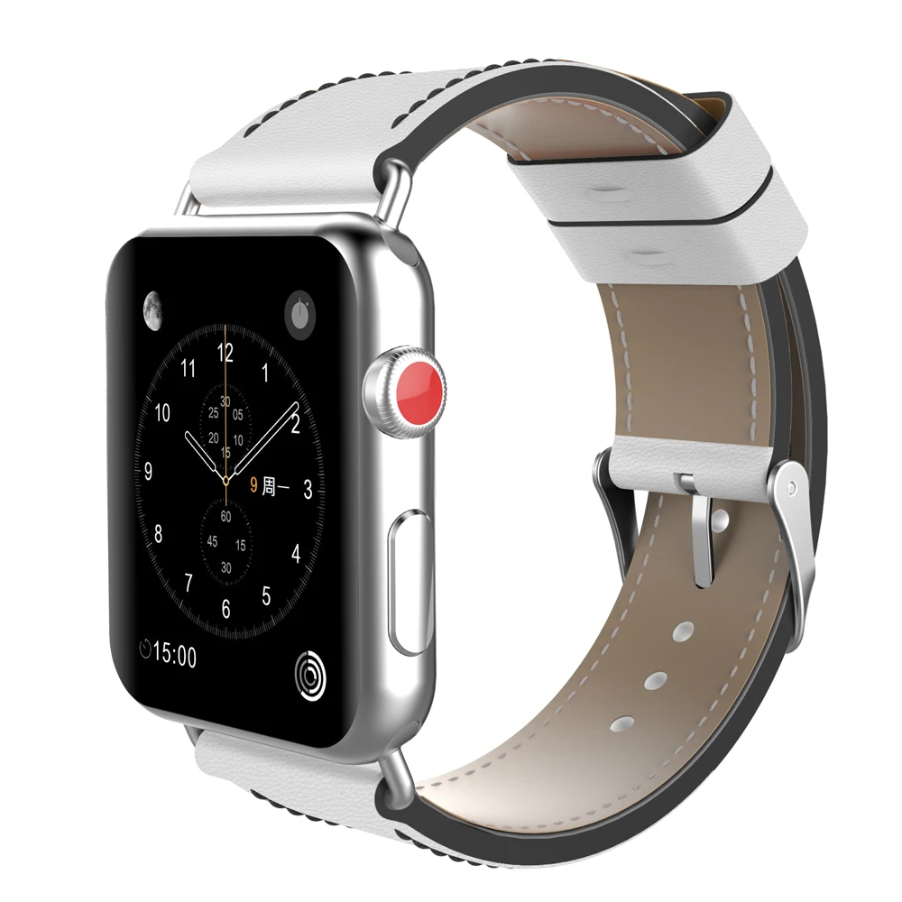Genuine Soft Leather strap Bracelet Replacement Men/Women Leisure watchband for apple watch series 5 4 3 Band 38/42mm 40mm 44mm
Genuine Soft Leather strap Bracelet Replacement Men/Women Leisure watchband for apple watch series 5 4 3 Band 38/42mm 40mm 44mm