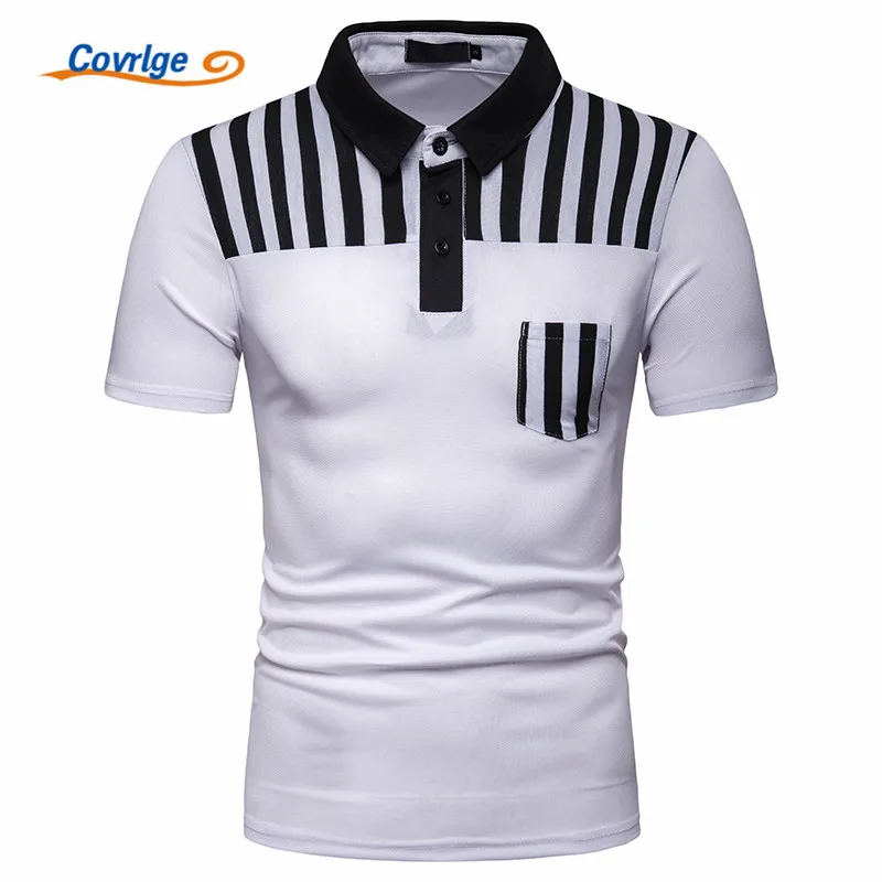 

Covrlge Fashion Summer Short Sleeve Polo Shirt Men Brand British Style Polo Homme Causal Slim Fit Camisa Masculina MTP118