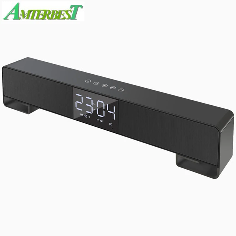 AMTERBEST Alarm Clock Bluetooth Speaker Subwoofer Wireless Soundbar Support LCD Display Handsfree FM Radio Touch Button Speskers
AMTERBEST Alarm Clock Bluetooth Speaker Subwoofer Wireless Soundbar Support LCD Display Handsfree FM Radio Touch Button Speskers