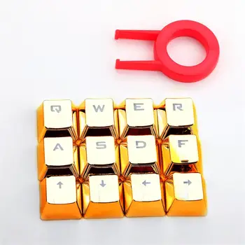 Golden Color 12 key Caps PBT backlit WASD Direction Keycaps With Keycap Puller For Cherry MX Switches Mechanical Gaming Keyboard
Golden Color 12 key Caps PBT backlit WASD Direction Keycaps With Keycap Puller For Cherry MX Switches Mechanical Gaming Keyboard