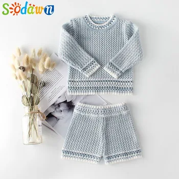 Sodawn 2020 New Spring Autumn Fashion Baby Clothes Knit Suit Sweater Long-Sleeved Shirt + Shorts 2PCS Baby Clohting Set
Sodawn 2020 New Spring Autumn Fashion Baby Clothes Knit Suit Sweater Long-Sleeved Shirt + Shorts 2PCS Baby Clohting Set