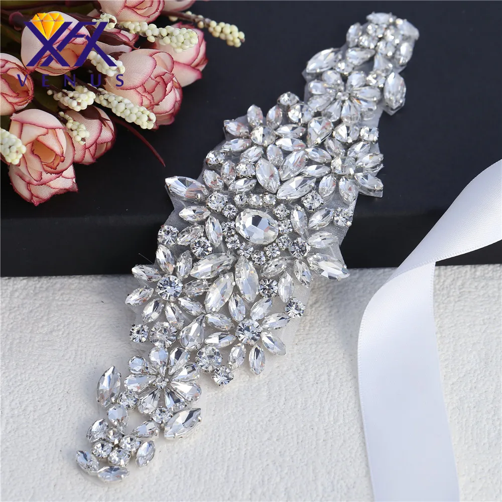 XINFANGXIU 1 Piece (20*6.2 cm)Elegant Wedding Rhinestones applique,Bridal belts rhinestone applique, Hot fix crystal applique
XINFANGXIU 1 Piece (20*6.2 cm)Elegant Wedding Rhinestones applique,Bridal belts rhinestone applique, Hot fix crystal applique