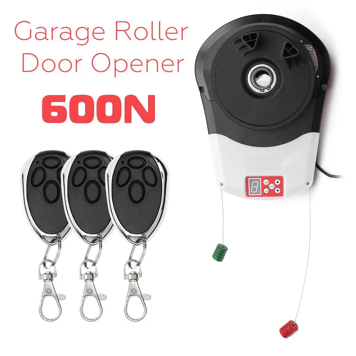 110V 600N Garage Roller Door Auto Opener Motor with 3 Remote Control Electric Operator for Rolling Gate Automatic Door Operators 
110V 600N Garage Roller Door Auto Opener Motor with 3 Remote Control Electric Operator for Rolling Gate Automatic Door Operators