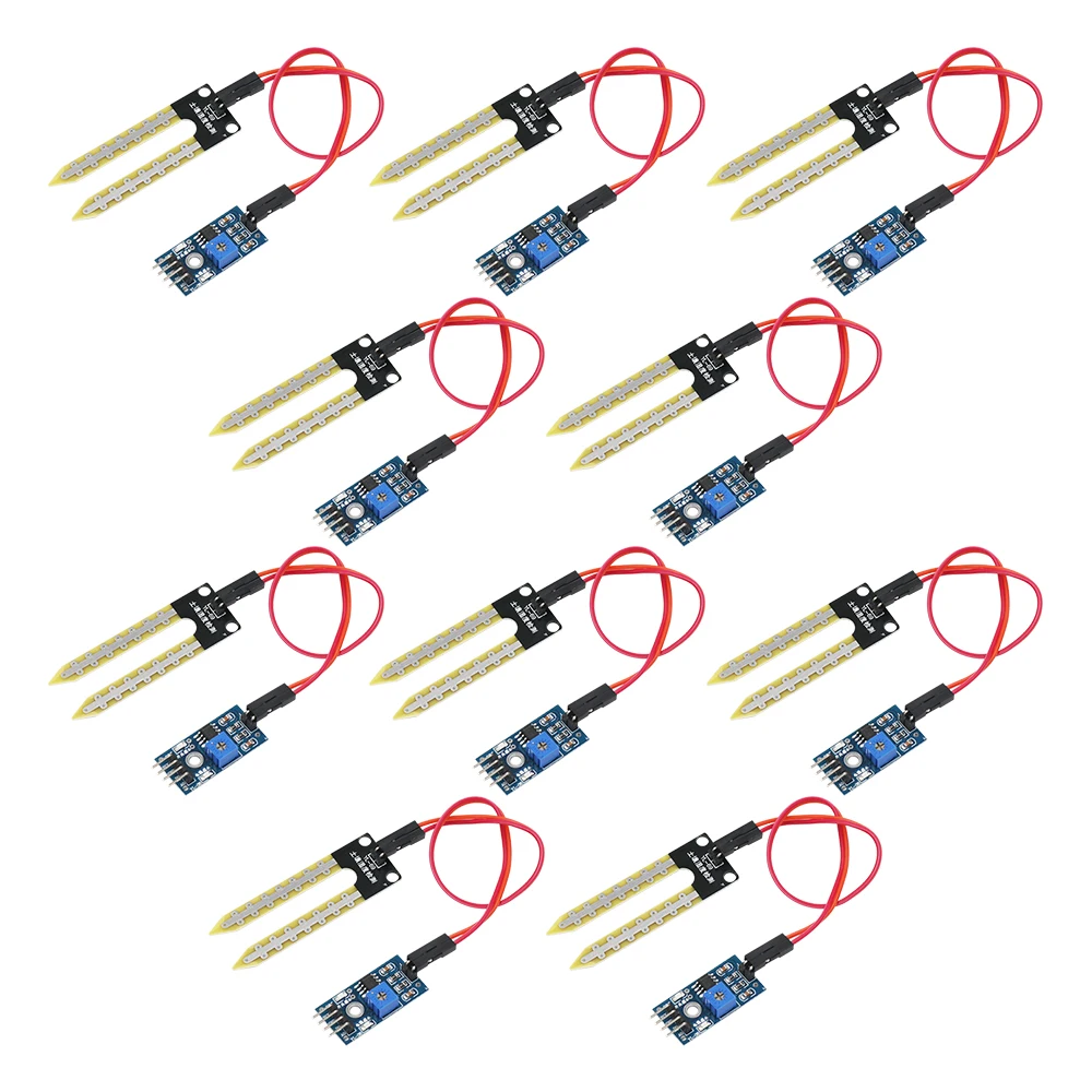 10pcs Soil moisture meter testing module soil humidity sensor robot intelligent car for Arduino
10pcs Soil moisture meter testing module soil humidity sensor robot intelligent car for Arduino